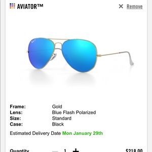 Ray-Ban Accessories - RayBan Polarized Aviator sunglasses Ray-Ban Accessories - RayBan Polarized Aviator sunglasses